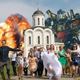 Illustration for article titled Russians Have The Bizarre Wedding Photo Game On Lock